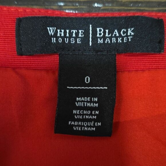White House Black Market Red Pencil Skirt - Picture 12 of 15
